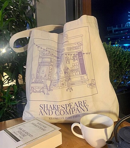 shakespeare and company tote bag