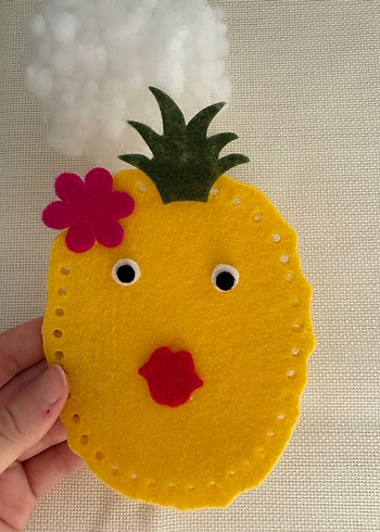 Ananas keçe dikiş seti - Görsel 2