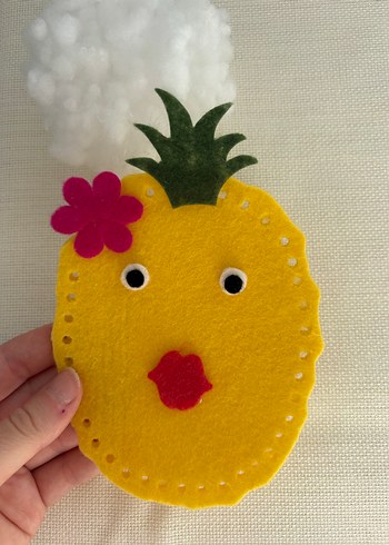 Ananas keçe dikiş seti - Görsel 3