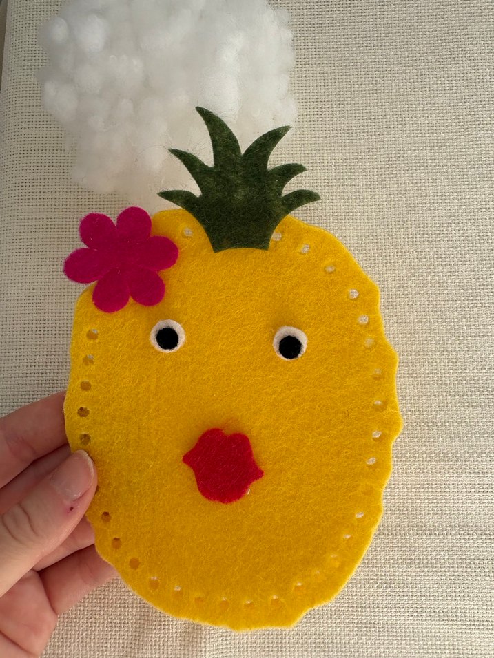 Ananas keçe dikiş seti - Görsel 2