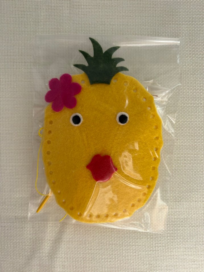 Ananas keçe dikiş seti - Görsel 5