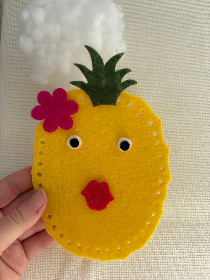 Ananas keçe dikiş seti - Görsel 3