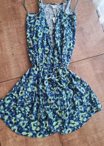 m Beden Aeropostale - Bağlamalı Mini V Yaka Elbise