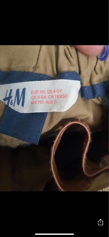 4 Yaş Beden H&M çocuk pantolon