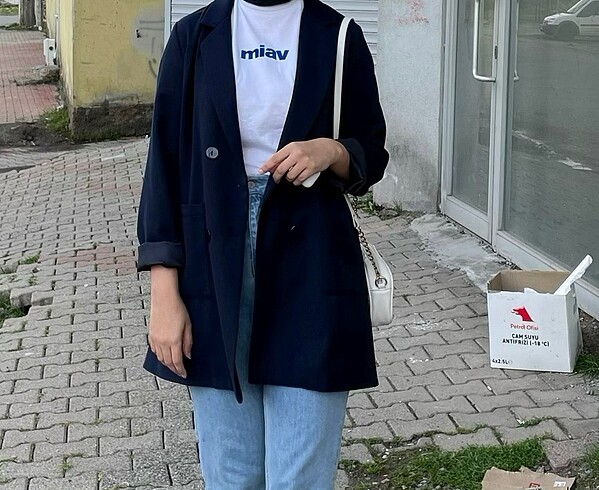 Lacivert blazer ceket