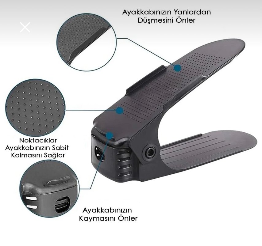 Siyah Ayakkabı Düzenleyici 10'lu Set - Görsel 2