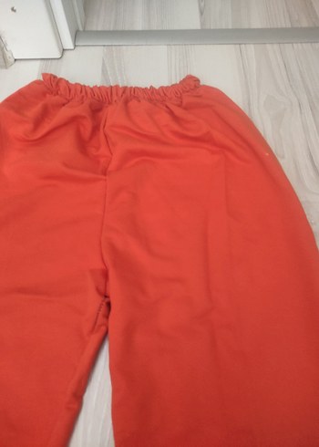 Kırmızı Rahat Kesim Kadın Eşofman Altı - Görsel 3