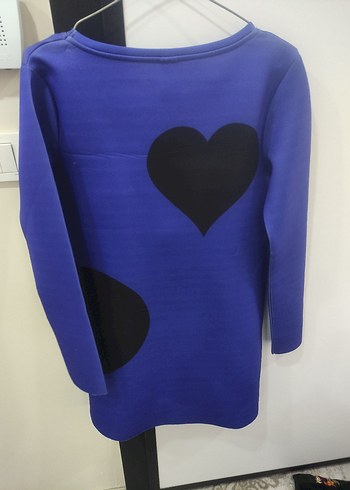 Mavi Hamile Triko Tunik - Görsel 2