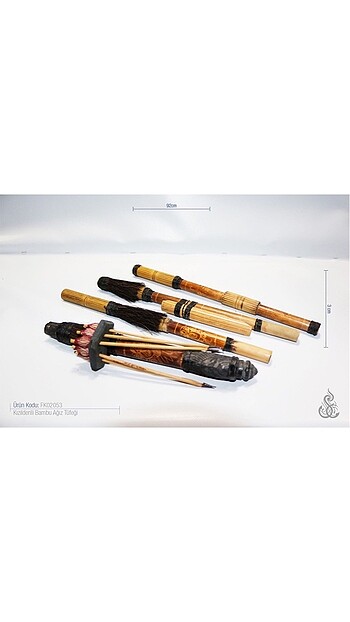 Kızılderili Bambu Ağız Tüfeği (Oklarıyla birlikte)