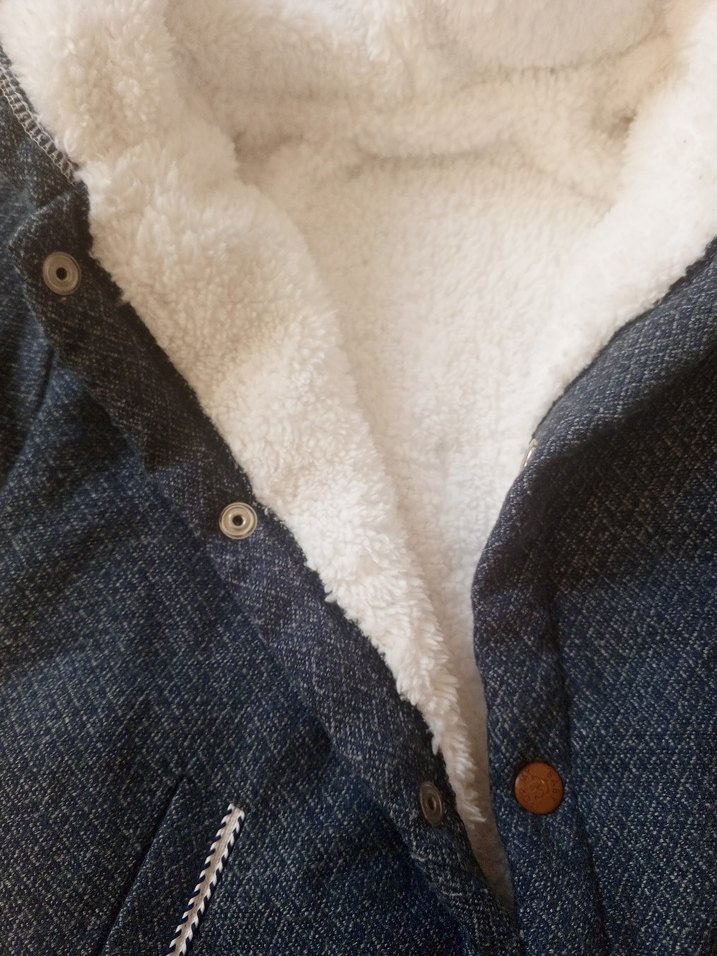 Gri Kapüşonlu Bebek Tulumu montu - Görsel 2