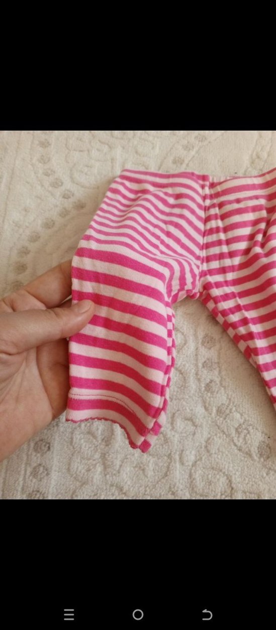 Kız Çocuk Renkli Pamuklu Tayt Seti - Görsel 4