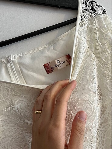 Dantelli Beyaz Söz Nikah Elbisesi