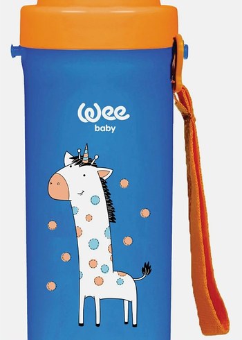Diğer Wee baby Renkli Pipetli Mavi Çocuk Matara