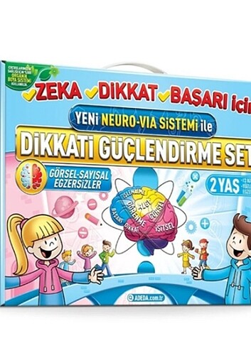 Adeda Yayınları 2 yaş DİKKAT GÜÇLENDİRME SETİ