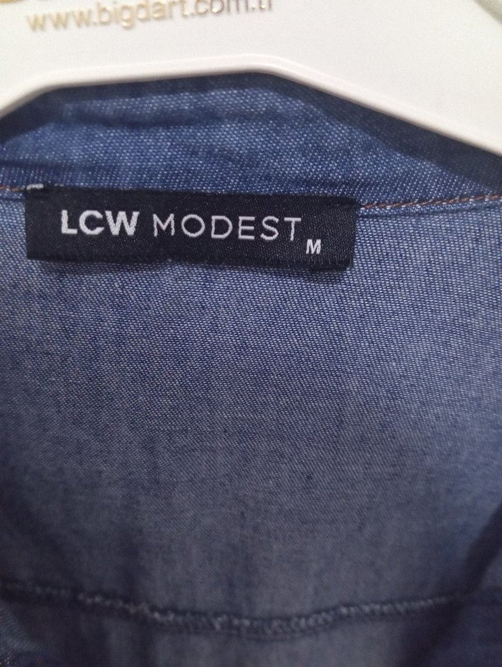 Düğmeli Mavi Kadın Denim Ceket - Görsel 3