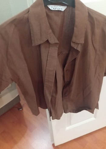 DeFacto bayan kahve gömlek - Görsel 4