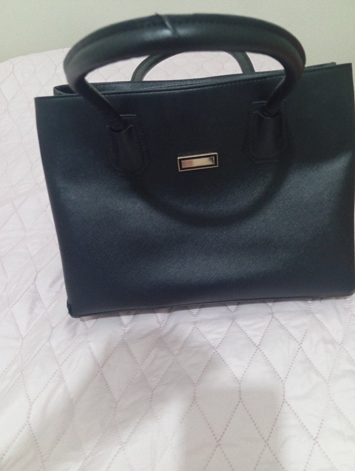 Siyah Deri Kadın Ofis Çantası - Görsel 3