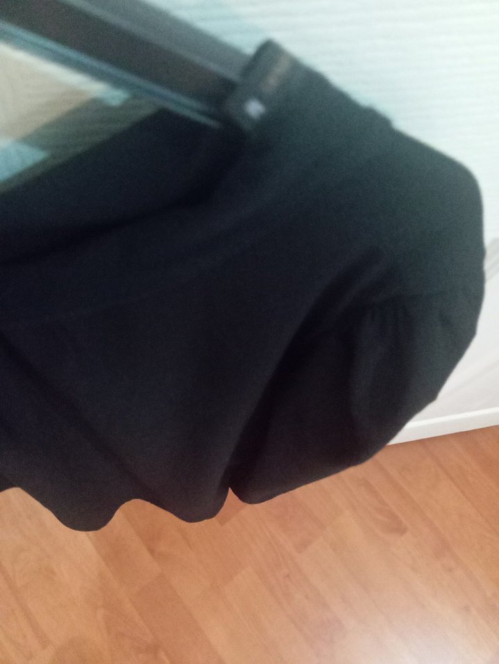 Siyah Uzun Kollu Kadın Bluz şifonlu - Görsel 4