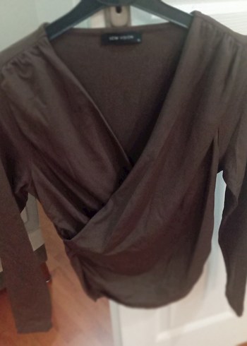 Kahverengi Kadın Süet Salaş Bluz - Görsel 3