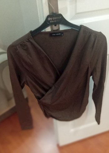 Kahverengi Kadın Süet Salaş Bluz - Görsel 4