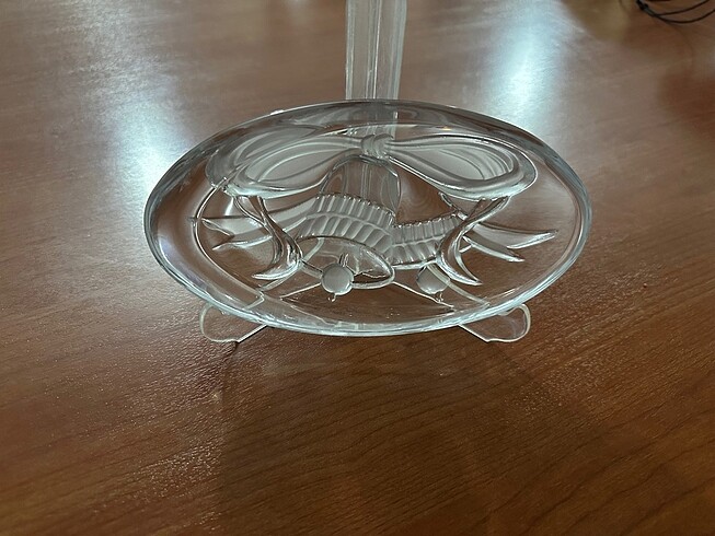 Vintage yılbaşı zilleri kristal tabak