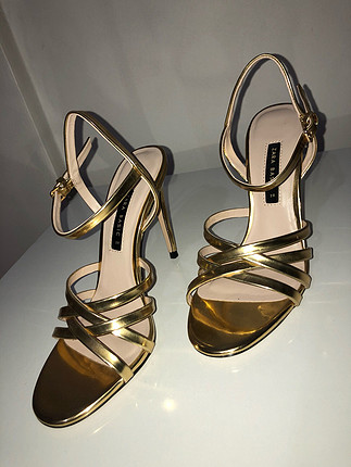 Gold zara ayakkabı