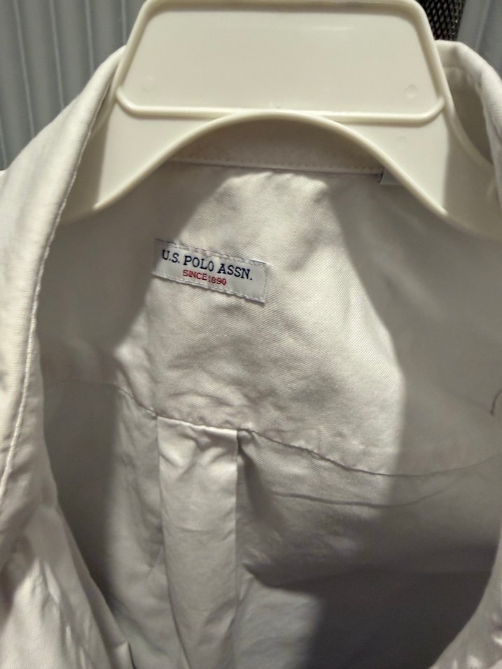 U.S. Polo Assn. Beyaz Uzun Kollu Erkek çocuk Gömlek - Görsel 4