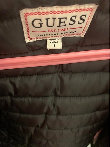 8 Yaş Beden siyah Renk Guess çocuk mont