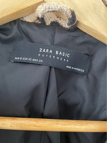 Zara Zara leopar kemer detaylı ceket