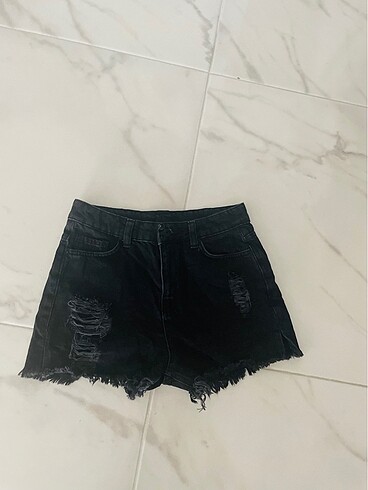 Zara Topshop yüksek bel jean şort