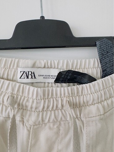 Zara keten pantolon krem rengi