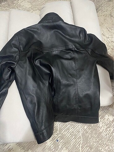 xl Beden siyah Renk Orijinal hakiki koyu derisi ceket