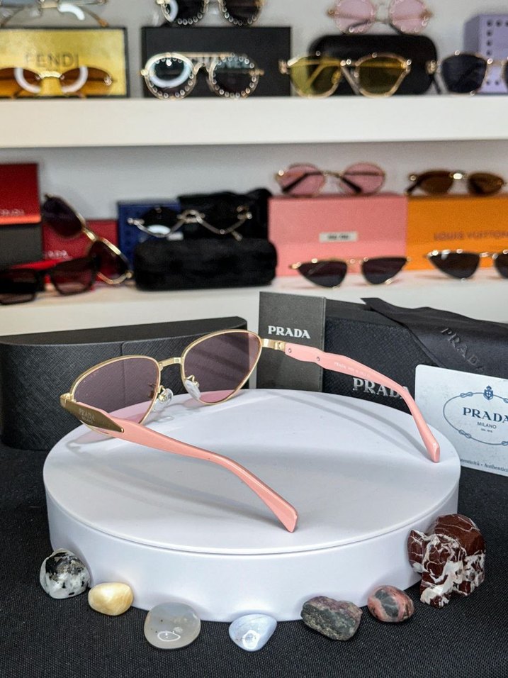 Prada Parlak Pembe Kadın Güneş Gözlüğü - Görsel 2
