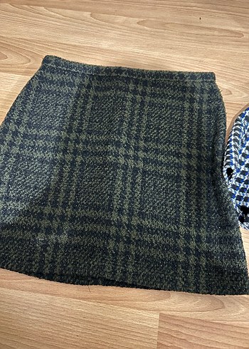 Düğmeli Kışlık Midi Kadın Etek 2 adet - Görsel 2