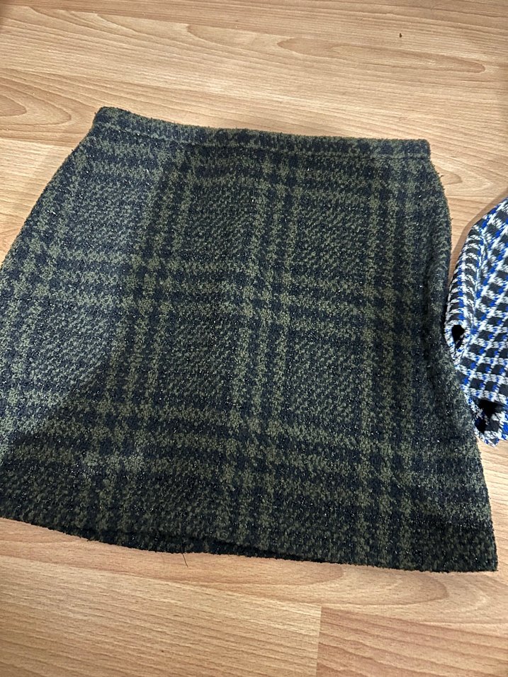 Düğmeli Kışlık Midi Kadın Etek 2 adet - Görsel 2