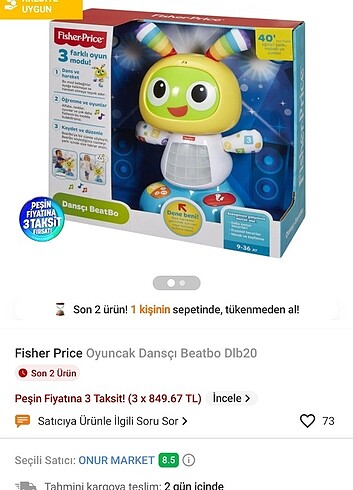 Fisher Price Oyuncak Dansçı Beatbo