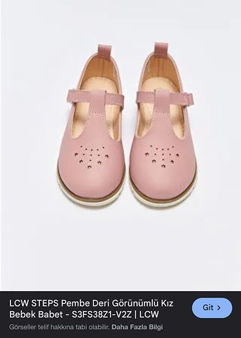 LCW STEPS Kız Bebek Pembe Babet - Görsel 2