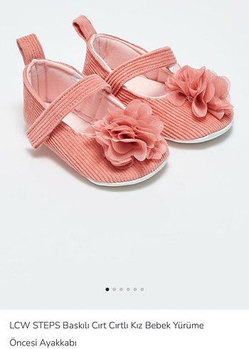Pembe Fırfırlı İlk Adım Kız Ayakkabısı - Görsel 2