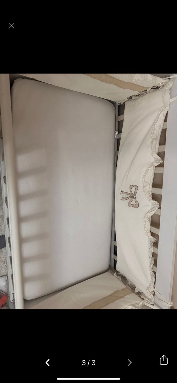 Beyaz Bebek Beşiği ve Sepeti - Görsel 3