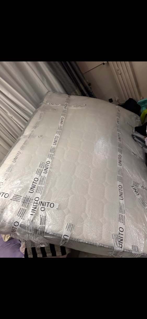 Çift kişilik yatak ve baza az kullanılmış - Görsel 3