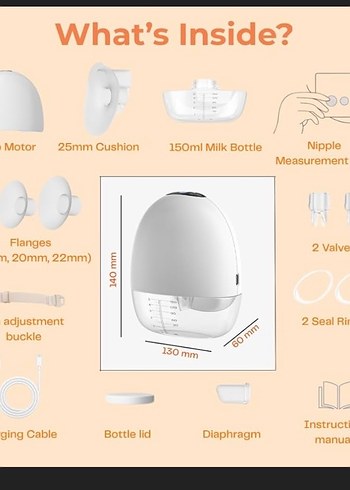 Eller Serbest Beyaz Göğüs Pompası - Görsel 10