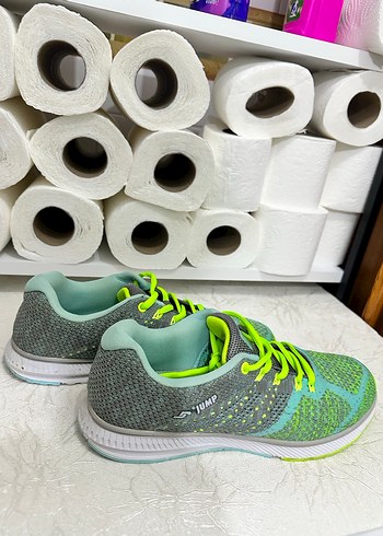 Renkli Bağcıklı Kadın Spor Ayakkabısı - Görsel 13