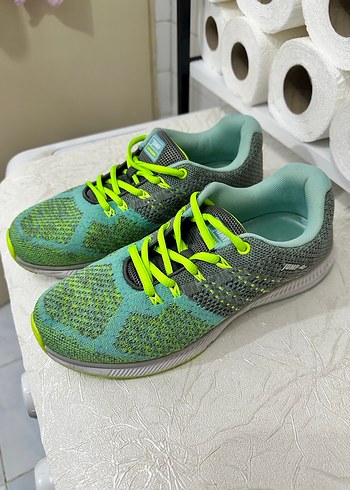 Renkli Bağcıklı Kadın Spor Ayakkabısı - Görsel 9