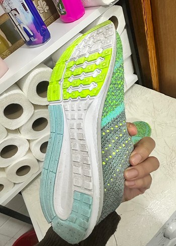 Renkli Bağcıklı Kadın Spor Ayakkabısı - Görsel 4