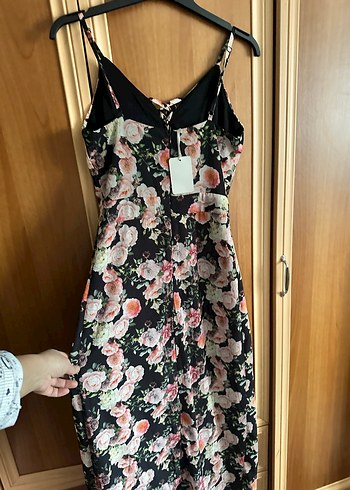 Çiçek Desenli yazlık şortlu elbise Uzun Elbise - Görsel 3