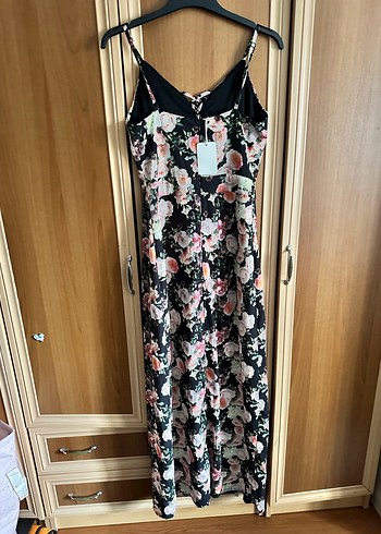 Çiçek Desenli yazlık şortlu elbise Uzun Elbise - Görsel 4