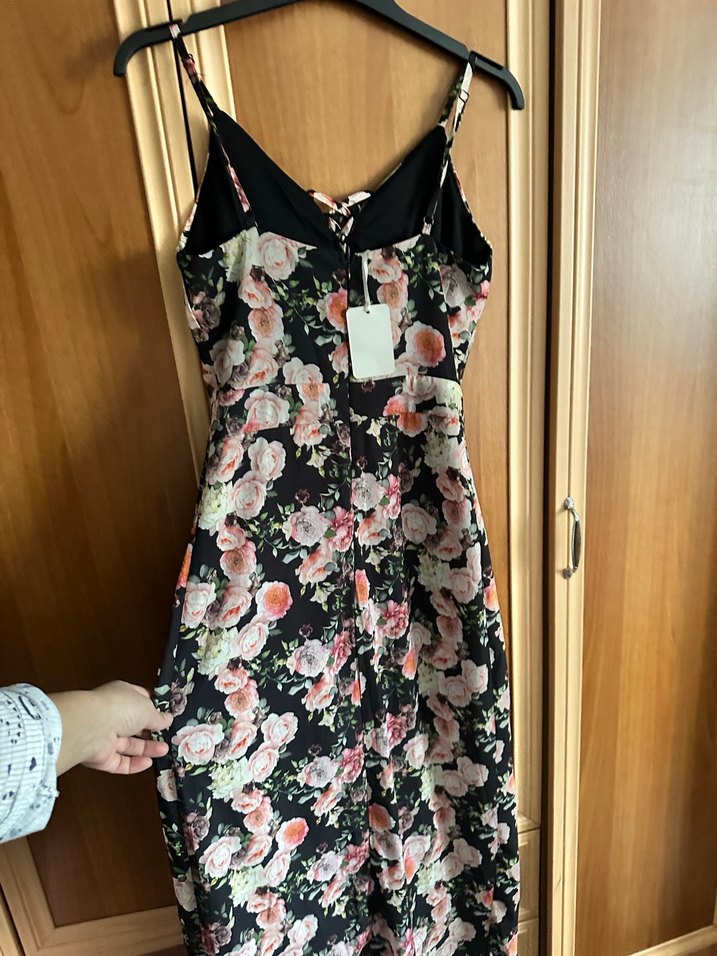 Çiçek Desenli yazlık şortlu elbise Uzun Elbise - Görsel 3