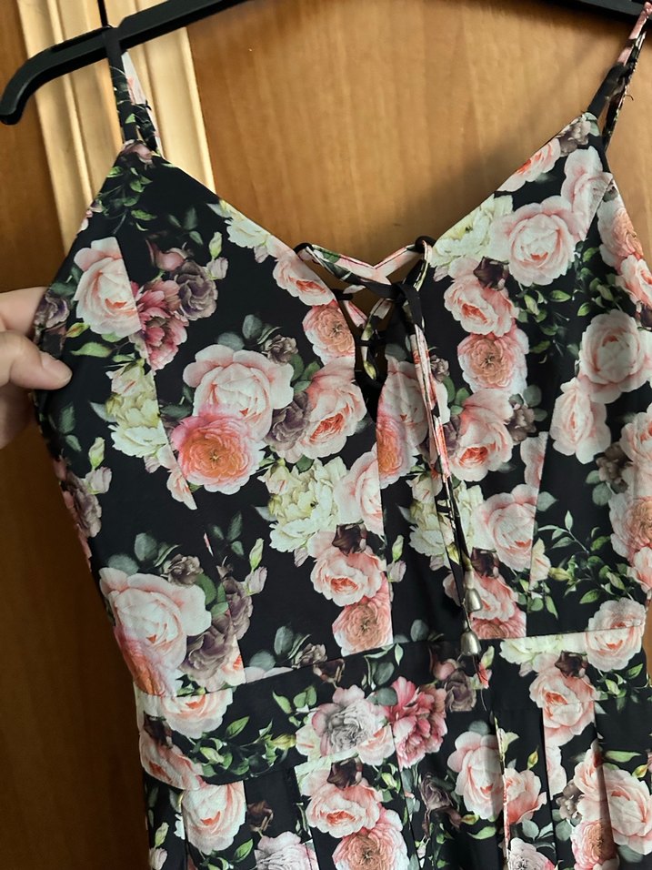 Çiçek Desenli yazlık şortlu elbise Uzun Elbise - Görsel 2