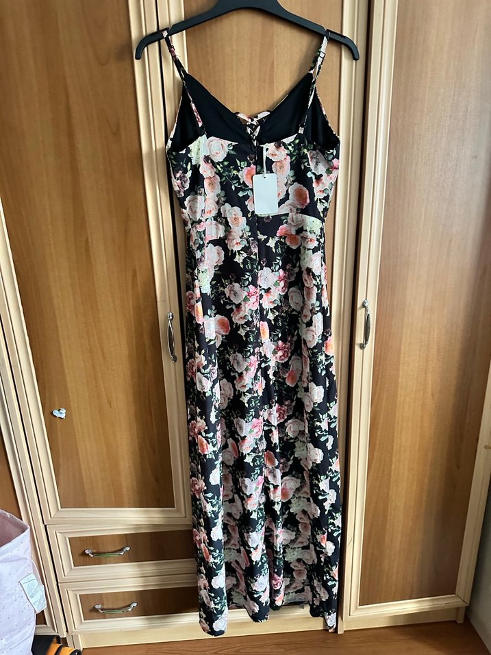 Çiçek Desenli yazlık şortlu elbise Uzun Elbise - Görsel 4