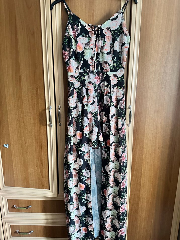 Çiçek Desenli yazlık şortlu elbise Uzun Elbise - Görsel 5